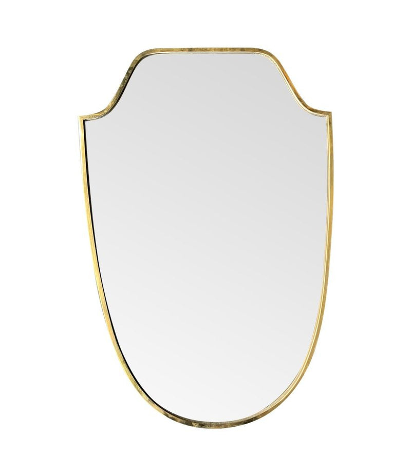 Mid Century mirror Italian shield 1950s