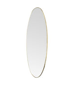 Mid Century Mirror full length Oval Mirror 1950s Italian with brass frame