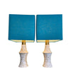 Mid Century table Lamps with Travertine bases by Fratelli Mannelli - Mid Century Lighting - 1970s table lamps