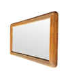 A large landscape or portrait 1970s bamboo mirror