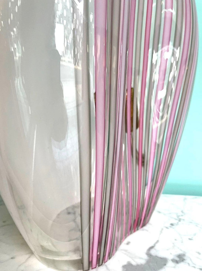 A rare Murano glass tear drop shaped, sculptural lamp by glass "Maestro" Lino Tagliapietra for La Murrina