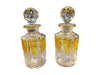 A. collection of seven Val Sat Lambert 1920s perfume bottles.