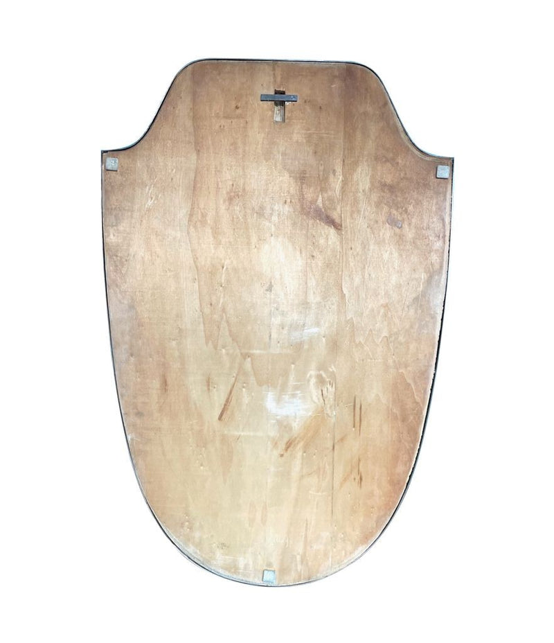 Mid Century mirror Italian shield 1950s
