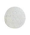 An Italian 1970s oval Carrara marble coffee table in the style of Angelo Mangiarotti