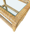 Mid Century Rattan mirror and matching Console table - Mid Century Furniture 