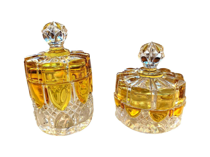 A. collection of seven Val Sat Lambert 1920s perfume bottles.