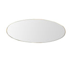 Mid Century Mirror full length Oval Mirror 1950s Italian with brass frame