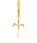 A Spanish 1950s wrought iron gilt martini table
