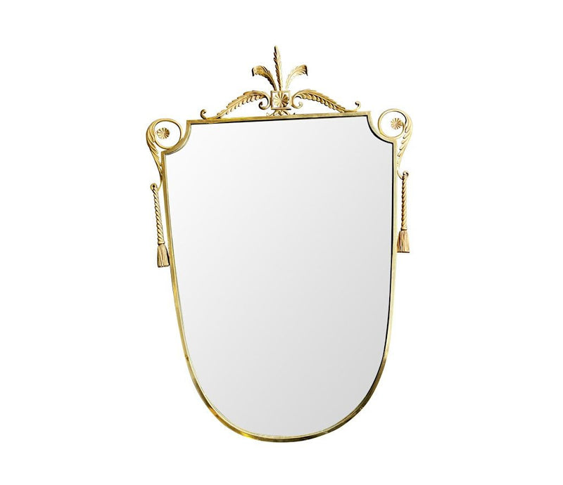 Mid Century Italian Shield Mirror - Mid Century Mirror - Ed butcher Antiques Shop London