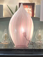 A rare Murano glass tear drop shaped, sculptural lamp by glass "Maestro" Lino Tagliapietra for La Murrina