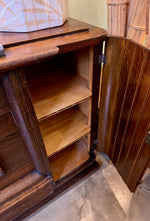 Art Deco Sideboard Oak by Gaston Poisson with marble top