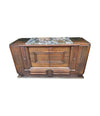 Art Deco Sideboard Oak by Gaston Poisson with marble top