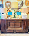 Art Deco Sideboard Oak by Gaston Poisson with marble top
