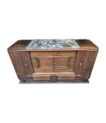 Art Deco Sideboard Oak by Gaston Poisson with marble top