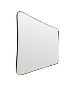 Mid century mirror brass framed Italian 1950s
