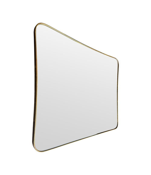 Mid century mirror brass framed Italian 1950s
