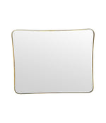 Mid century mirror brass framed Italian 1950s