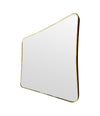 Mid century mirror brass framed Italian 1950s