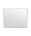 Mid century mirror brass framed Italian 1950s