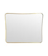 Mid century mirror brass framed Italian 1950s
