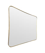 Mid century mirror brass framed Italian 1950s