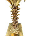 Mid Century table lamp palm tree lamp 1950s French with bespoke green linen shade