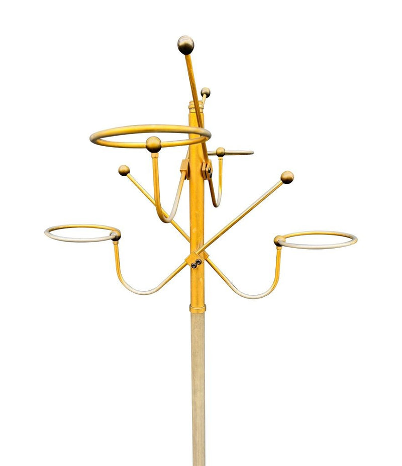 Mid century coat stand - 1950s gilt metal and marble hat and coat stand - Italian