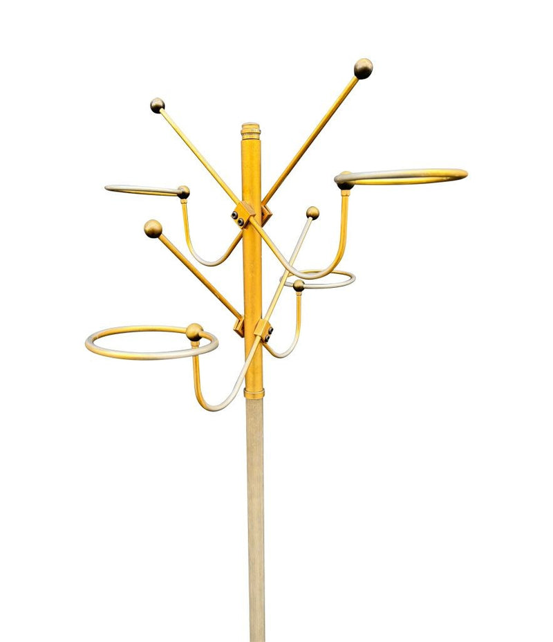Mid century coat stand - 1950s gilt metal and marble hat and coat stand - Italian