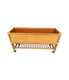 Mid century planters bamboo and rattan Italian - Mid Century Furniture
