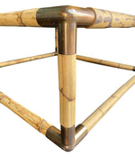 Mid century Italian bamboo and brass coffee table by Giovanni Banci for Banci Firenze - 1970s