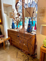 1970s gilt wrought iron room divider screen by Salvino Marsura