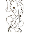 1970s gilt wrought iron room divider screen by Salvino Marsura