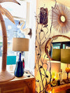 1970s gilt wrought iron room divider screen by Salvino Marsura
