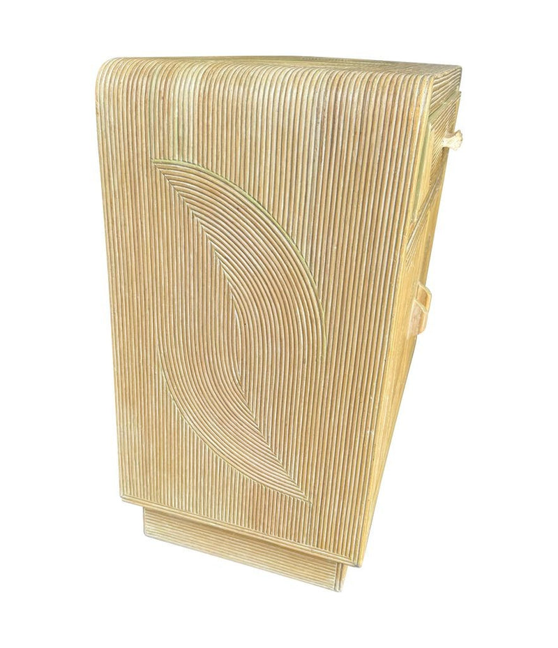 Mid century cabinet pencil reed bamboo by Vivai Del Sud Italian 1970s