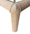 Mid century coffee table pencil reed bamboo wood in the style of Vivai Del Sud - Mid Century Furniture London