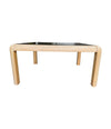 Mid century coffee table pencil reed bamboo wood in the style of Vivai Del Sud - Mid Century Furniture London