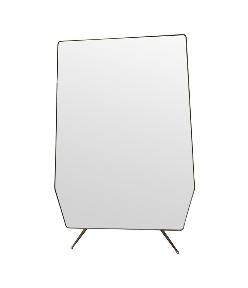 Mid Century Mirror Italian 1950s full length brass framed
