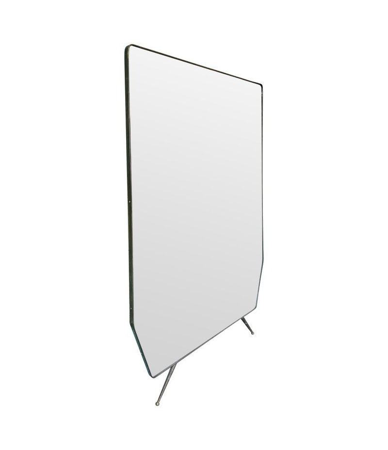 Mid Century Mirror Italian 1950s full length brass framed
