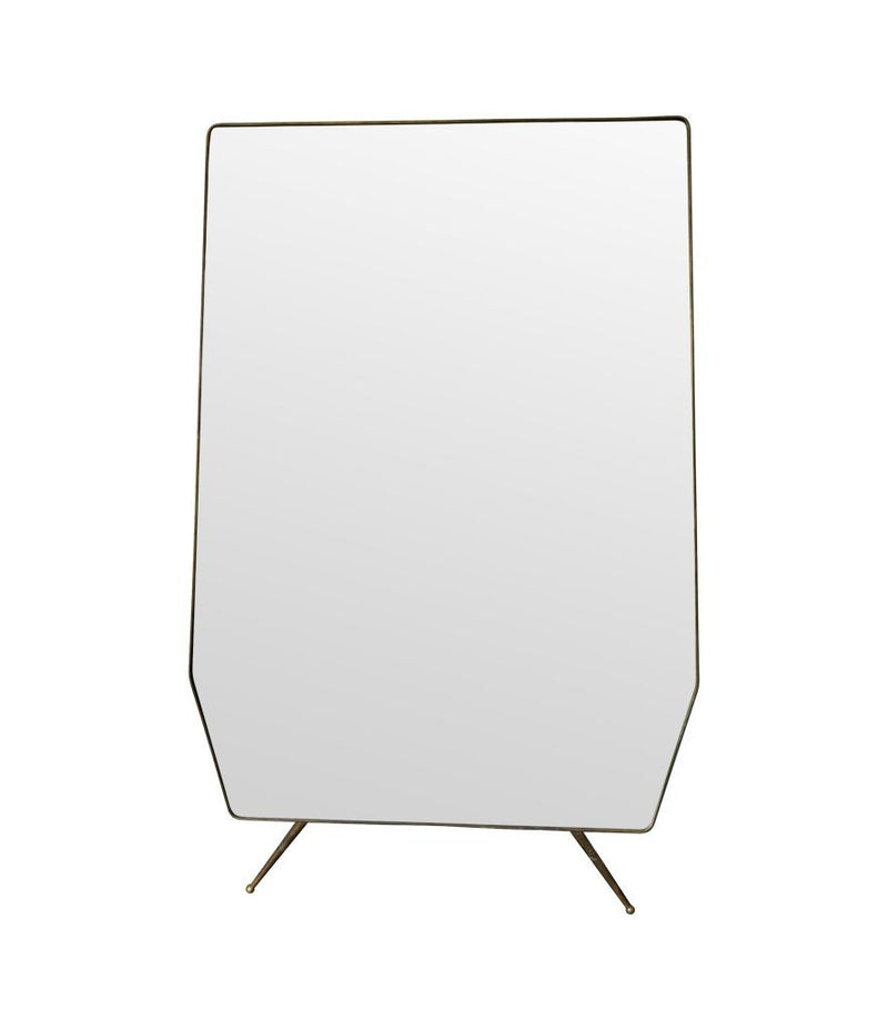 Mid Century Mirror Italian 1950s full length brass framed