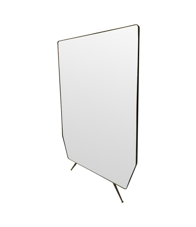 Mid Century Mirror Italian 1950s full length brass framed
