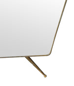 Mid Century Mirror Italian 1950s full length brass framed