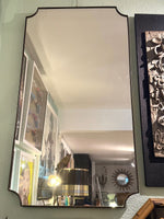 1950s Italian brass framed mirror landscape or portrait