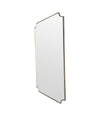 1950s Italian brass framed mirror landscape or portrait