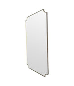 1950s Italian brass framed mirror landscape or portrait
