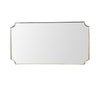 1950s Italian brass framed mirror landscape or portrait