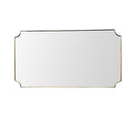 1950s Italian brass framed mirror landscape or portrait