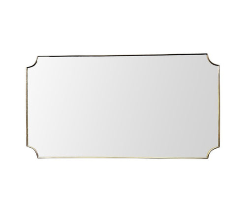 1950s Italian brass framed mirror landscape or portrait