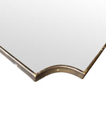 1950s Italian brass framed mirror landscape or portrait