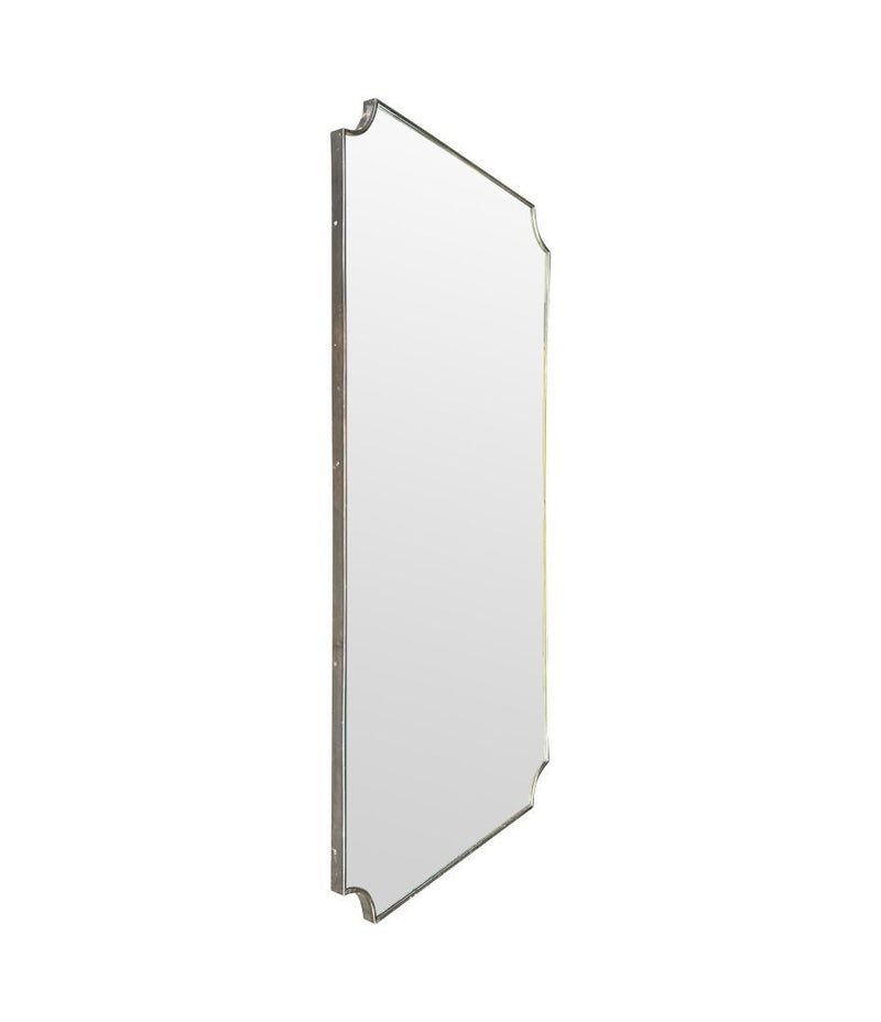 1950s Italian brass framed mirror landscape or portrait