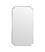 1950s Italian brass framed mirror landscape or portrait